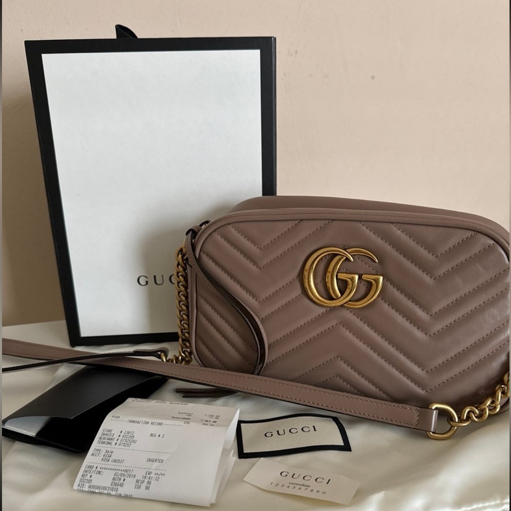 Gucci Marmont Mini Dusty pink.